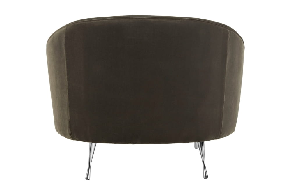 Manhattan Grey Velvet Cocoon Chair