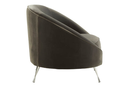 Manhattan Grey Velvet Cocoon Chair