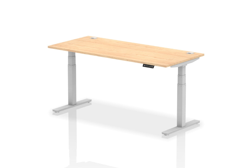 Air Height Adjustable Maple Desk With Cable Ports