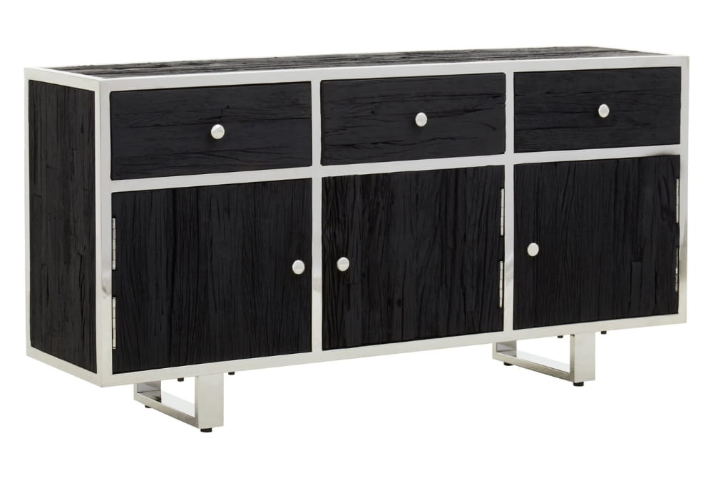 Mayfair Black Recycled Wood Sideboard
