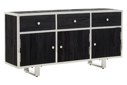 Mayfair Black Recycled Wood Sideboard