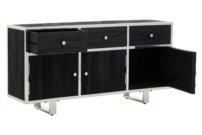 Mayfair Black Recycled Wood Sideboard