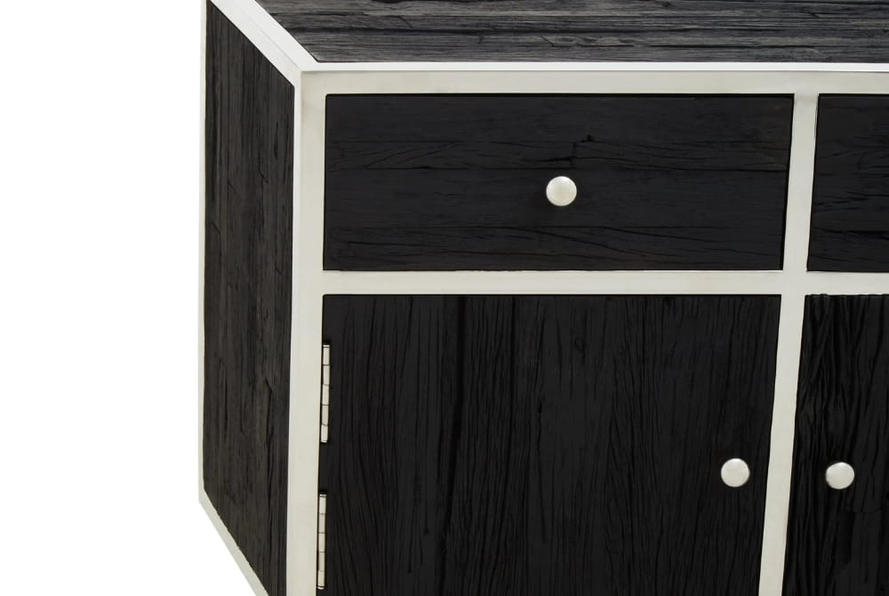 Mayfair Black Recycled Wood Sideboard