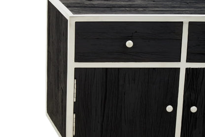 Mayfair Black Recycled Wood Sideboard