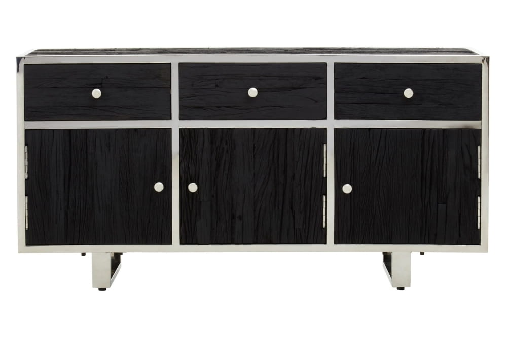 Mayfair Black Recycled Wood Sideboard