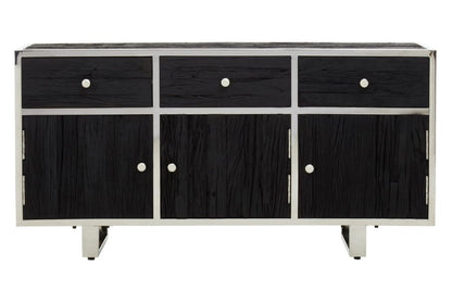 Mayfair Black Recycled Wood Sideboard