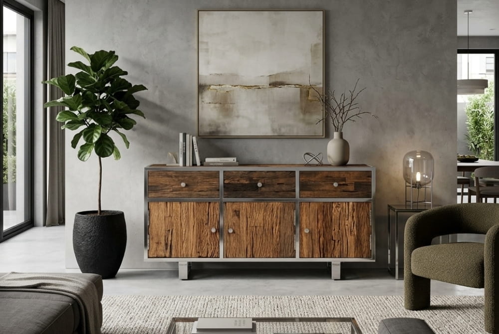 Mayfair Natural Recycled Wood Sideboard