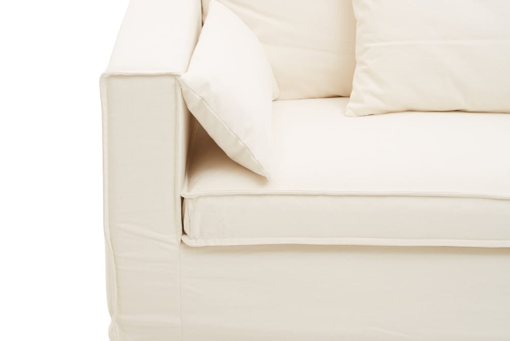 Menton 3 Seat Cream Sofa