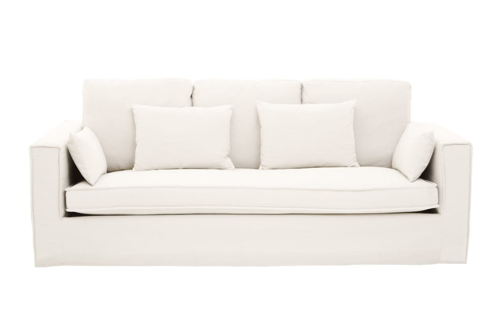Menton 3 Seat Cream Sofa