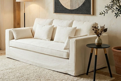 Menton 3 Seat Cream Sofa