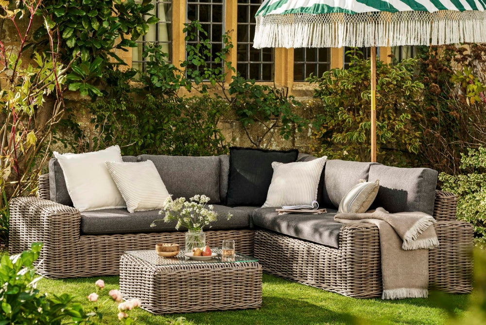 Moorgate Corner Sofa Set - Rattan Dark Natural