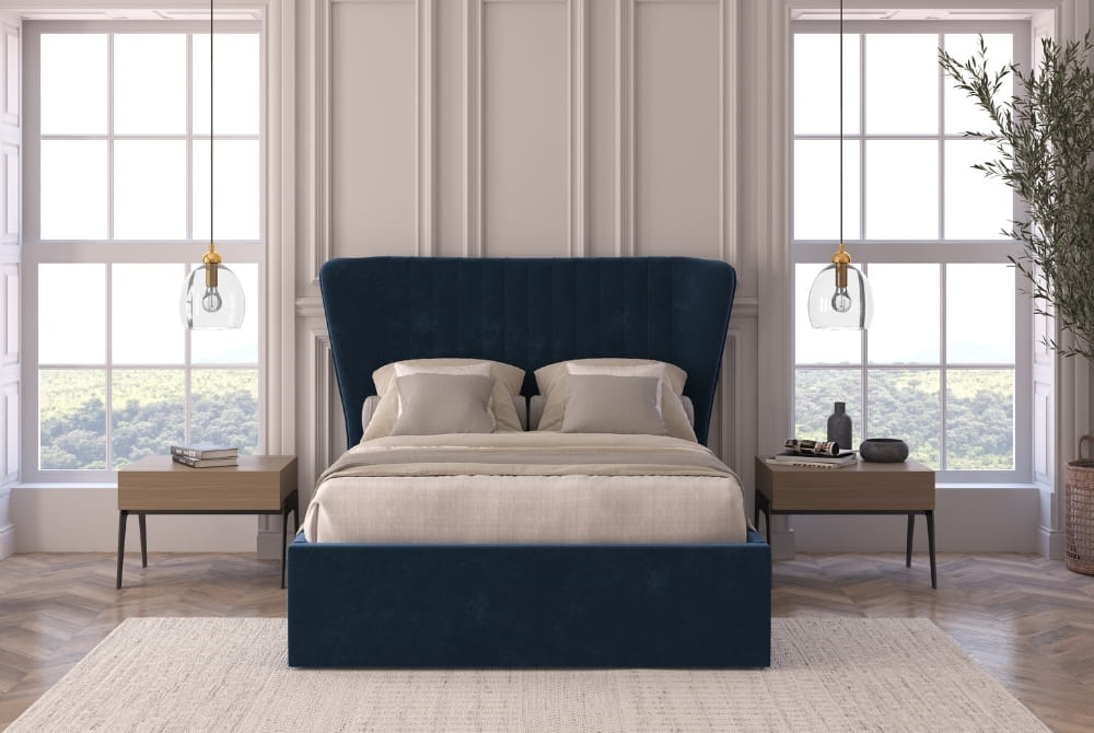 The Corvelle Upholstered Ottoman Bed