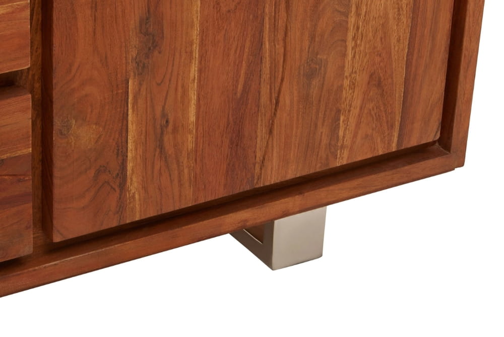 Positano Acacia Wood 2 Doors and 3 Drawers Sideboard