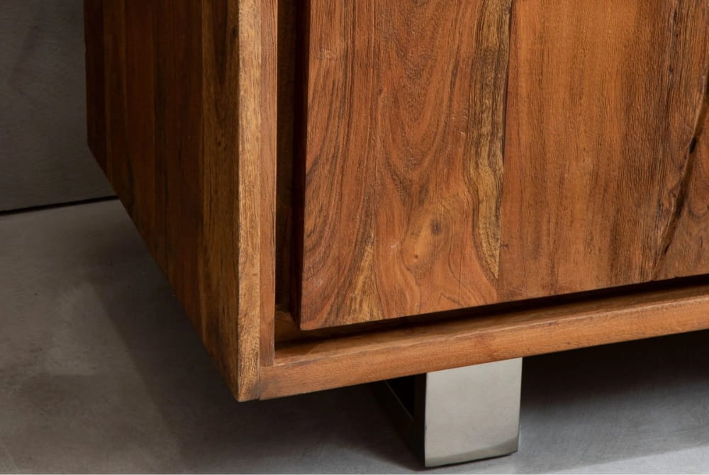 Positano Acacia Wood 2 Doors and 3 Drawers Sideboard