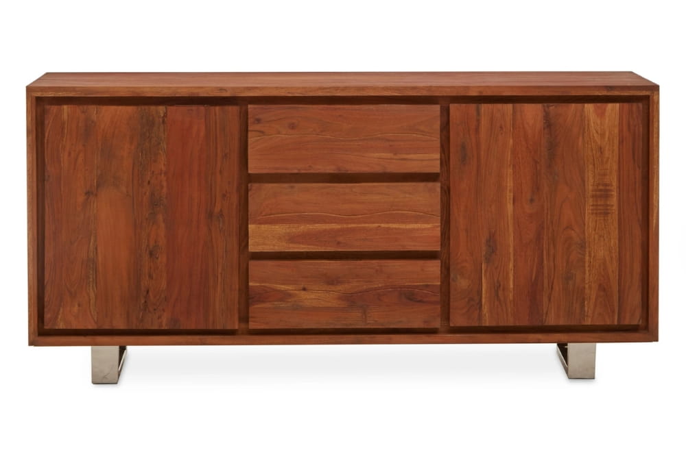 Positano Acacia Wood 2 Doors and 3 Drawers Sideboard