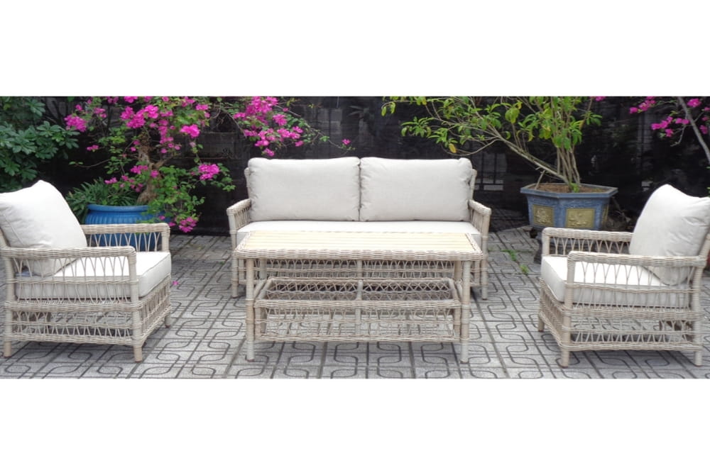 Provence Collection Outdoor 4 Seater Lounge Set