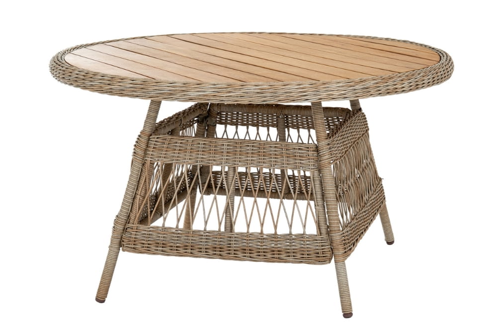 Provence Collection Outdoor 4 Seater Round Dining Set
