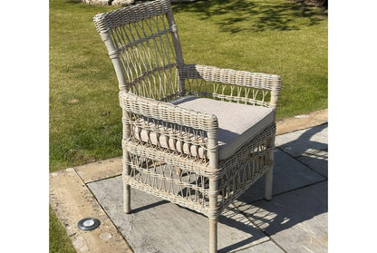 Provence Collection Outdoor 4 Seater Round Dining Set