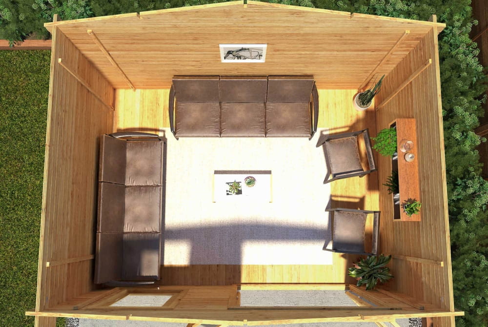 The Retreat Log Cabin 4x3m
