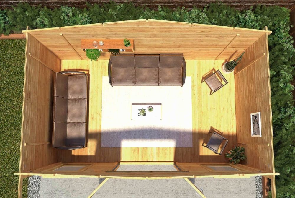 The Retreat Log Cabin 5x3m