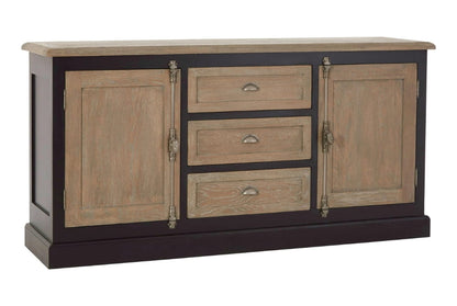 Riviera Grey Wash and Antique Black Sideboard