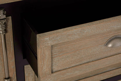Riviera Grey Wash and Antique Black Sideboard