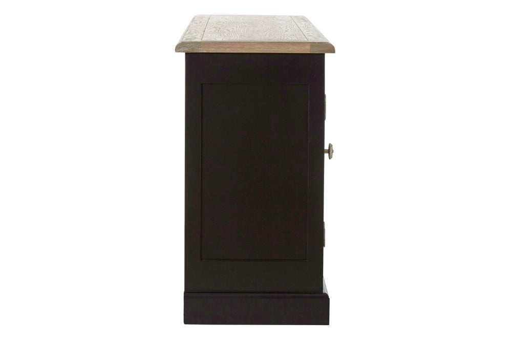Riviera Grey Wash and Antique Black Sideboard