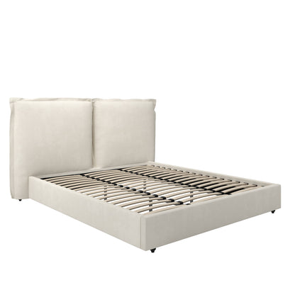 Sunday Ivory Upholstered Super King Bed