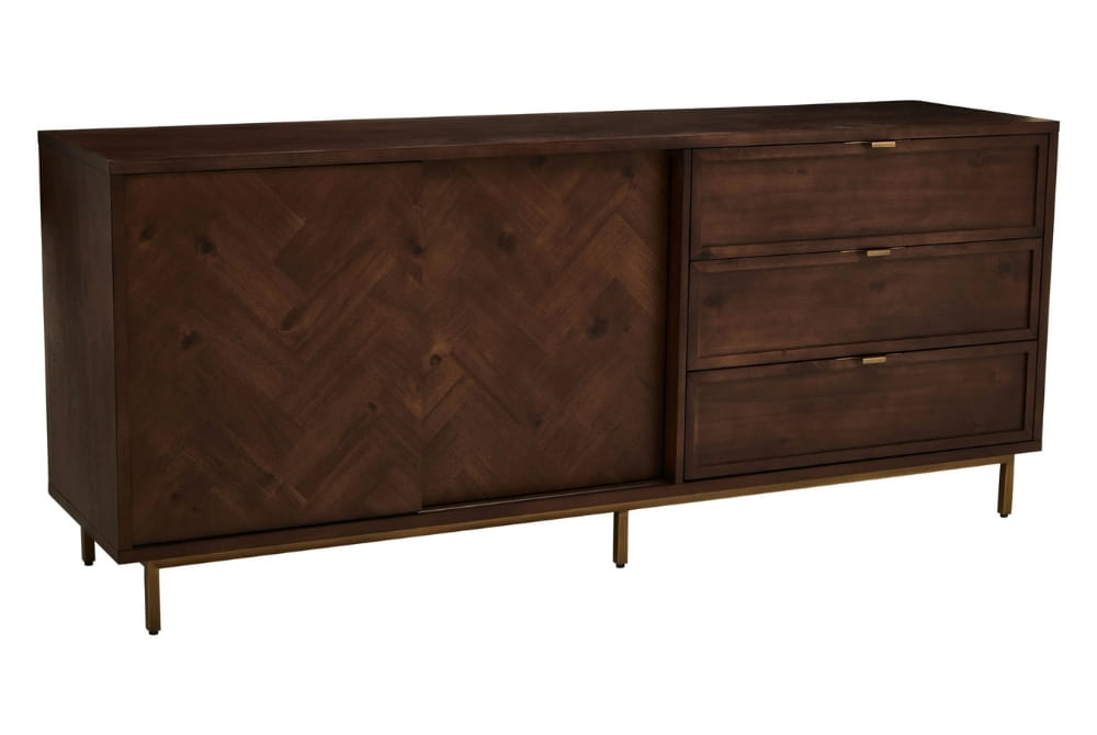 Santorini Acacia Wood Effect Sideboard