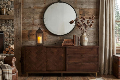 Santorini Acacia Wood Effect Sideboard