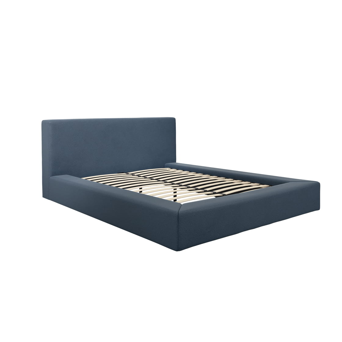 Soho Ink Blue Upholstered Double Bed