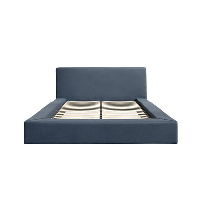Soho Ink Blue Upholstered Double Bed