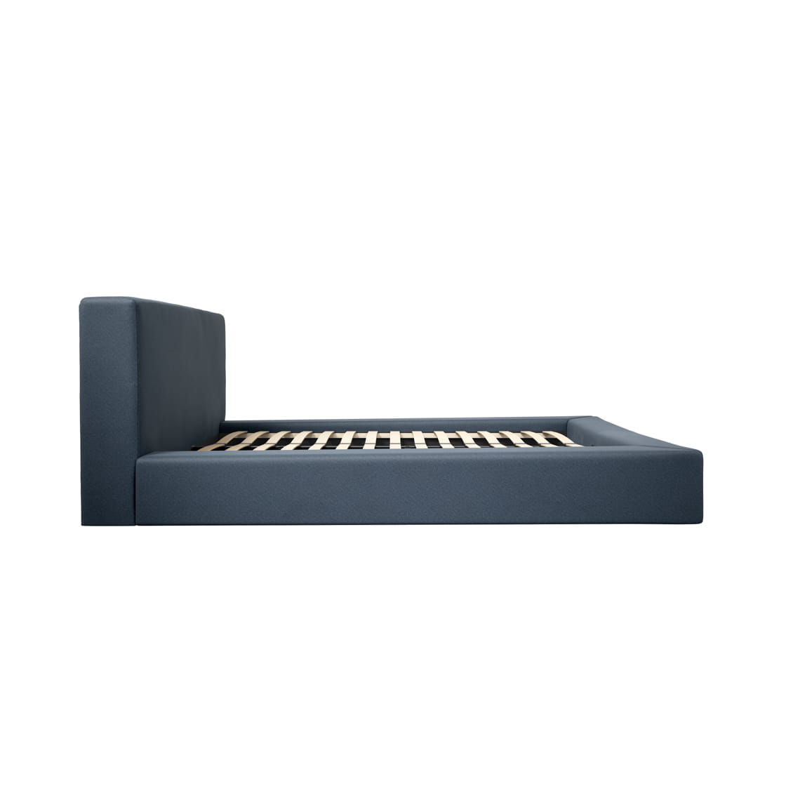 Soho Ink Blue Upholstered Double Bed