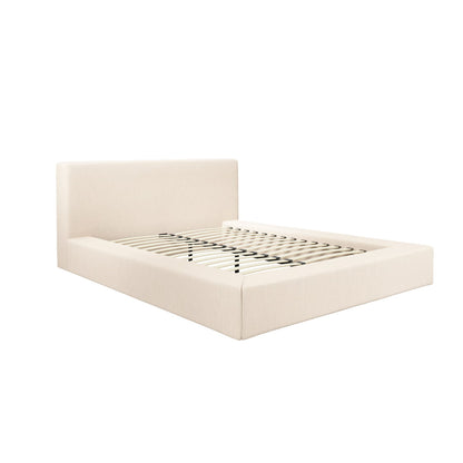 Soho White Clay Upholstered Double Bed
