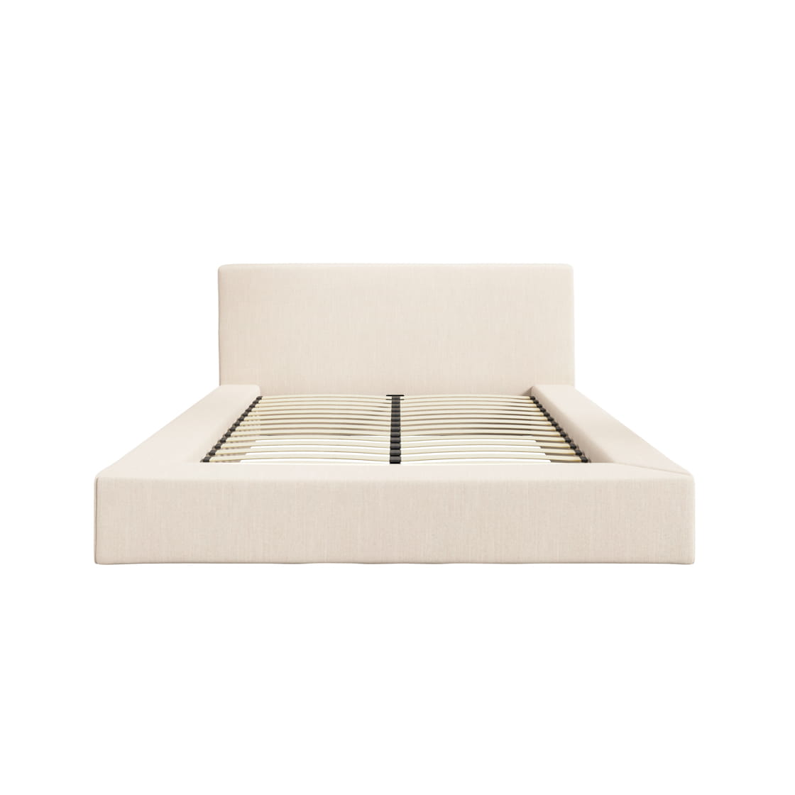 Soho White Clay Upholstered Double Bed