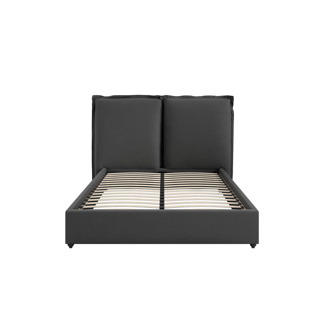 Sunday Deep Grey Upholstered King Bed