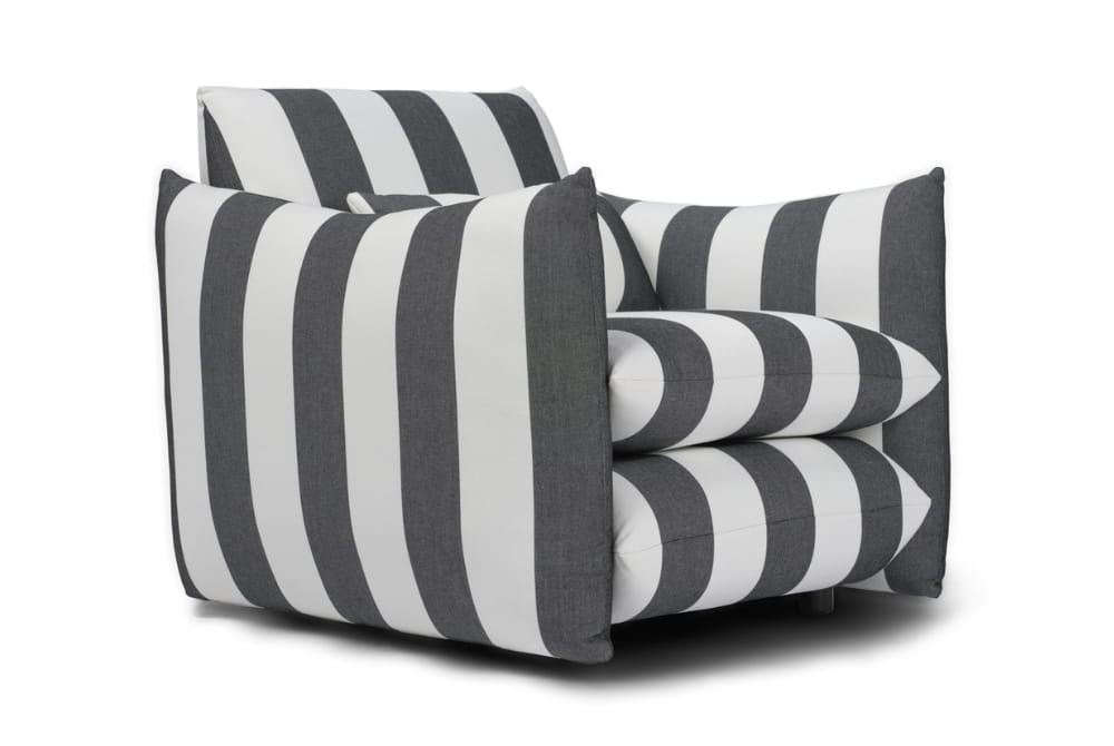 Sycamore Black and White Striped Chair