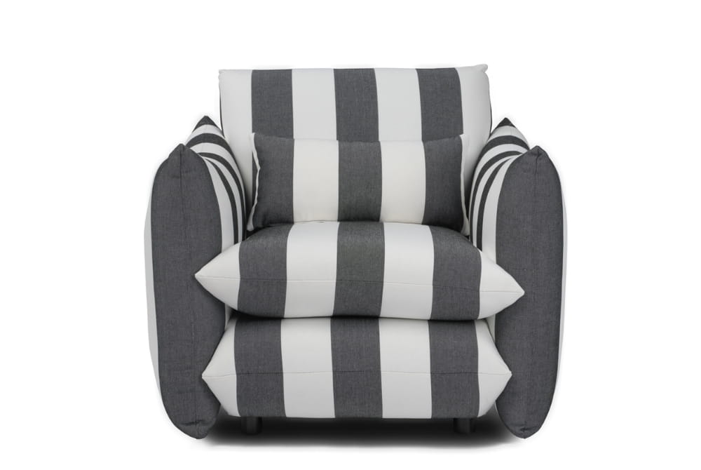 Sycamore Black and White Striped Chair