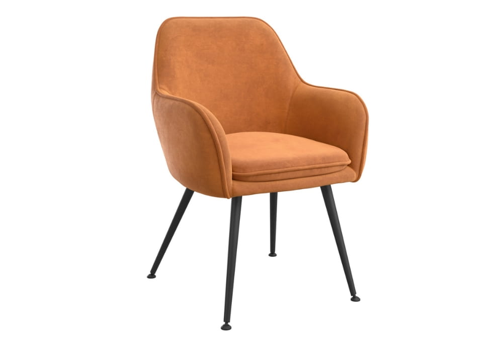 Tara Burnt Rust Dining Chair x 2