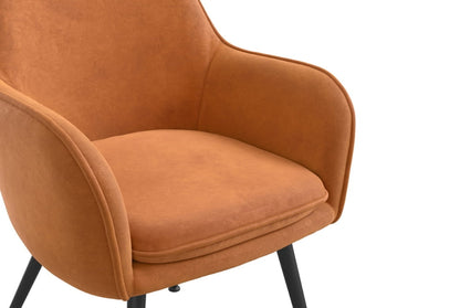 Tara Burnt Rust Dining Chair x 2