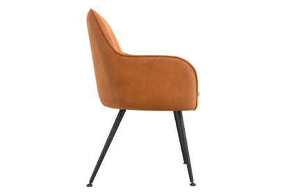 Tara Burnt Rust Dining Chair x 2