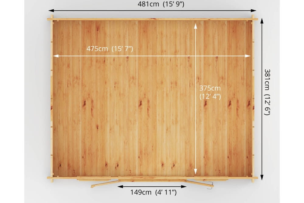 The Home Office Studio Log Cabin 5m x 4m