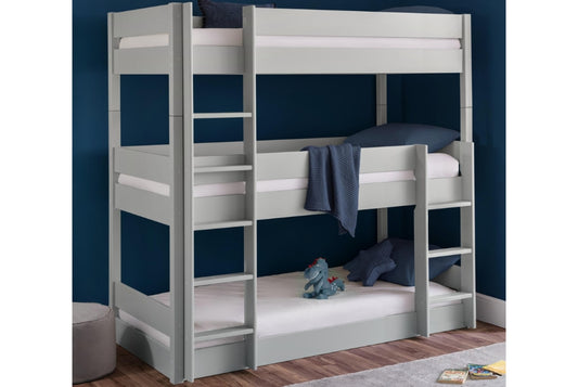 Trio Bunk Bed Dove Grey