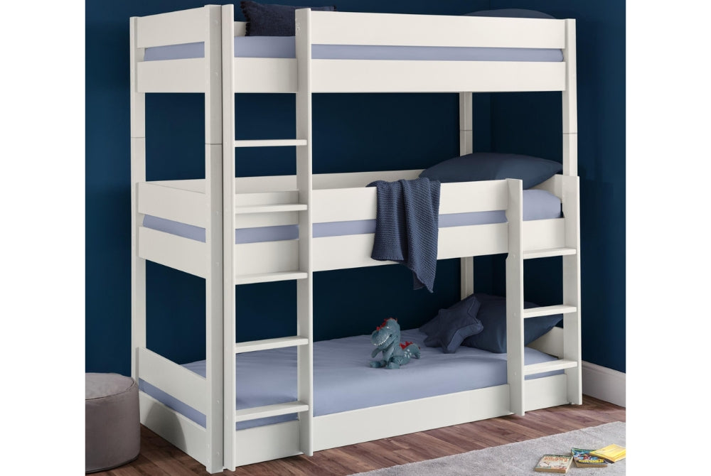 Trio Bunk Bed Surf White