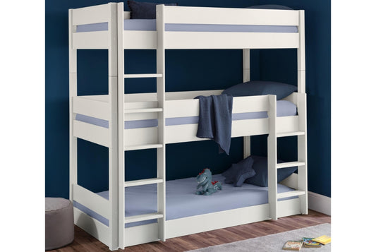 Trio Bunk Bed Surf White