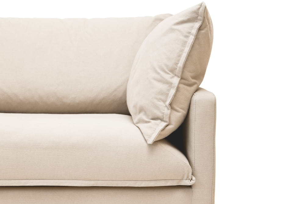 Troyes Cream Three Seat Left Chaise Sofa