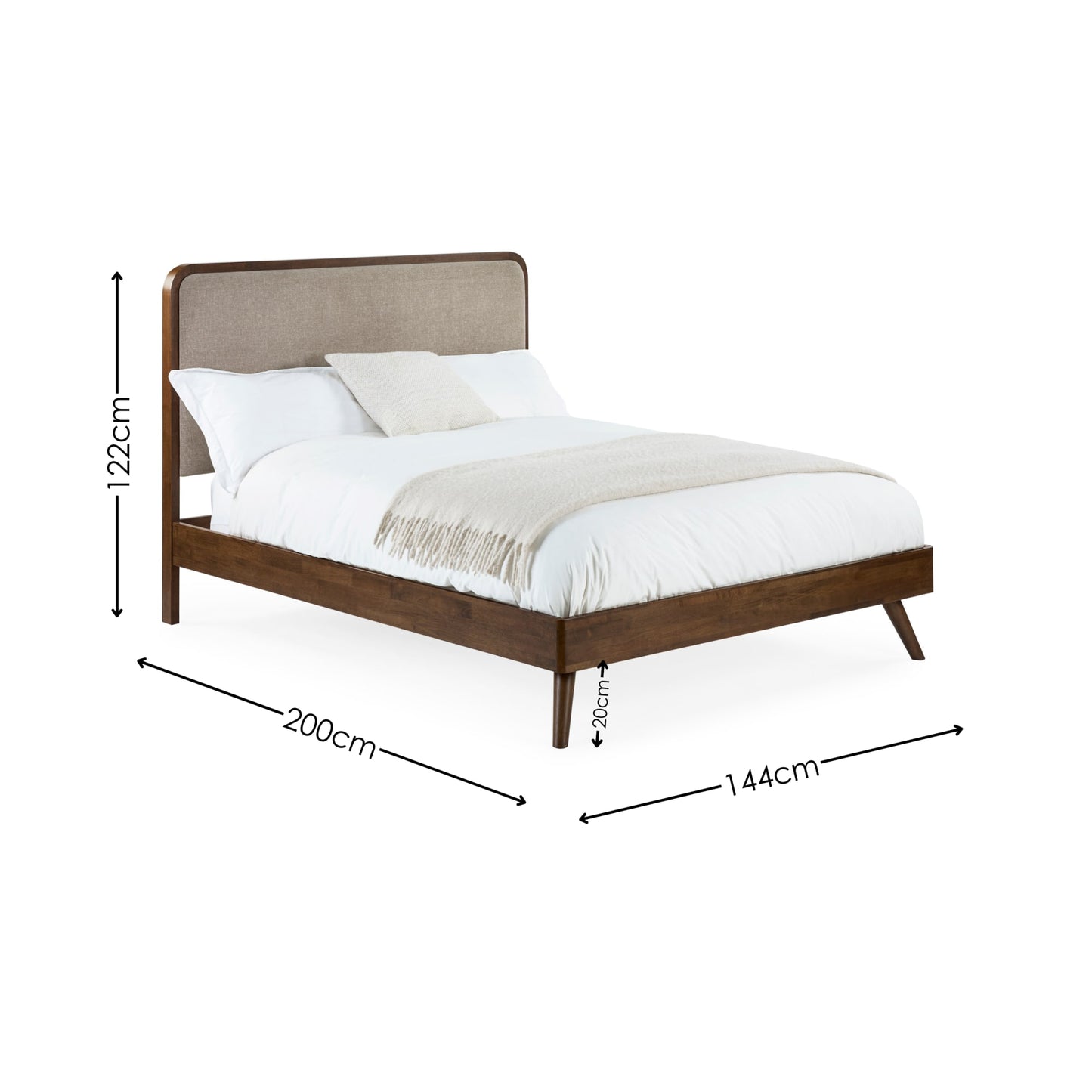 Walden Walnut Wooden Bed