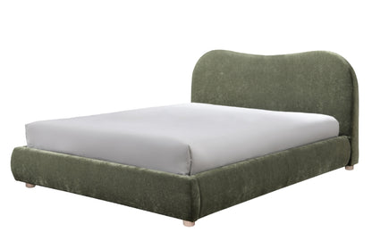 Wave Bed in Olive Soft Weave Double