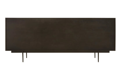Westbourne Black Finish Sideboard with 4 Doors and 3 Drawers
