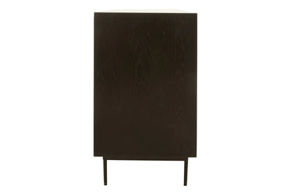 Westbourne Black Finish Sideboard with 4 Doors and 3 Drawers
